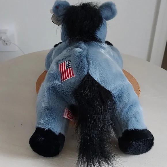 LARGE Ty Beanie Buddies LEFTY THE DONKEY Introduced 1996 Presidential Election - Picture 7 of 17